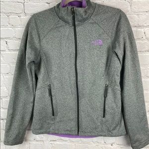 The North Face Windwall Gray Purple Lined Jacket Size Small
